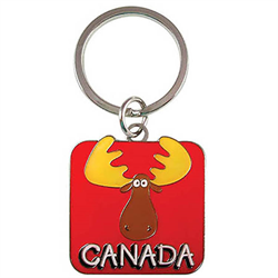 Goofy Moose Canada Metal Keyring