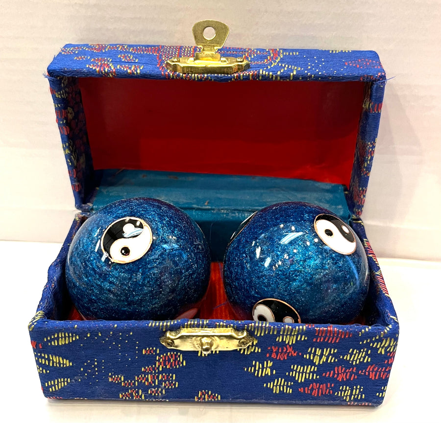 Ying & Yang Exercise / Meditation Balls (Navy)