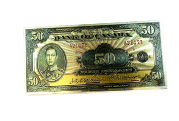1935 Canadian Fifty Dollar Bill Toy Magnet