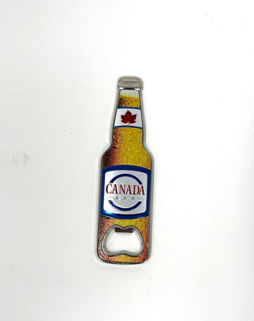Canada Beer Bottle Shape Bottle Opener Magnet