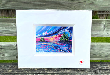 Reflect & Grow with Love Matted Art Card by Shawna Boulette Grapentine