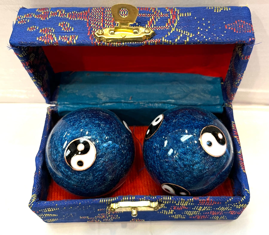 Ying & Yang Exercise / Meditation Balls (Navy)