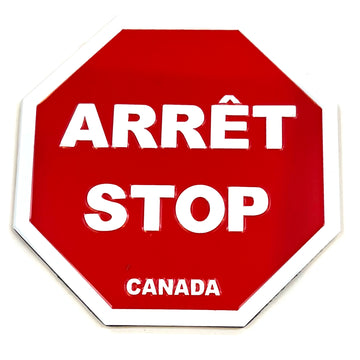 Arrêt Stop Canada Road Sign
