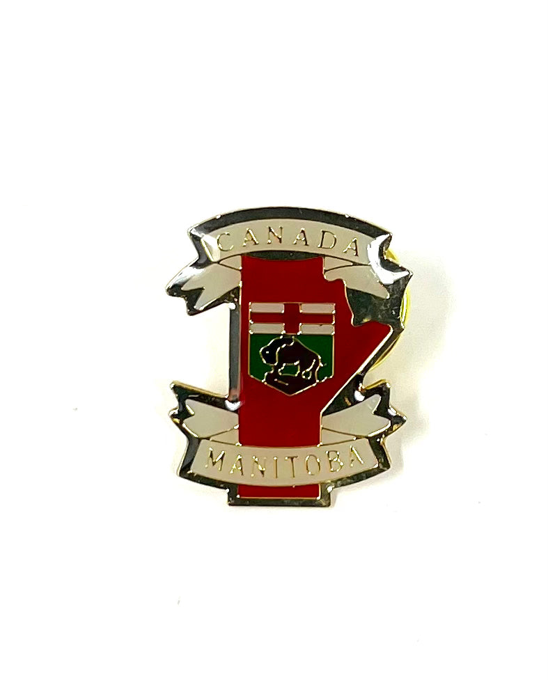 Map of Manitoba Lapel Pin