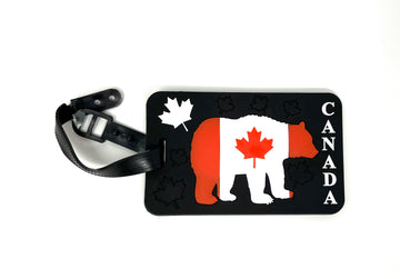 Canada Polar Bear Flag Luggage Tag