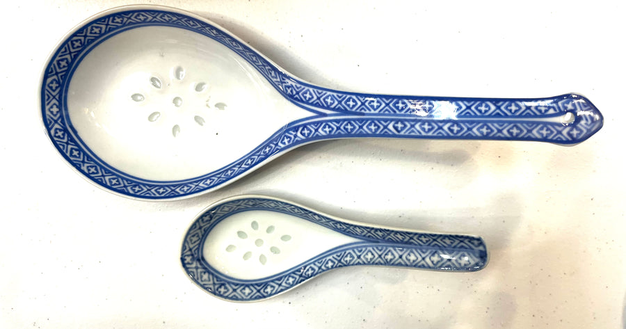 Rice Grain Pattern Bowl, Plates and Spoon