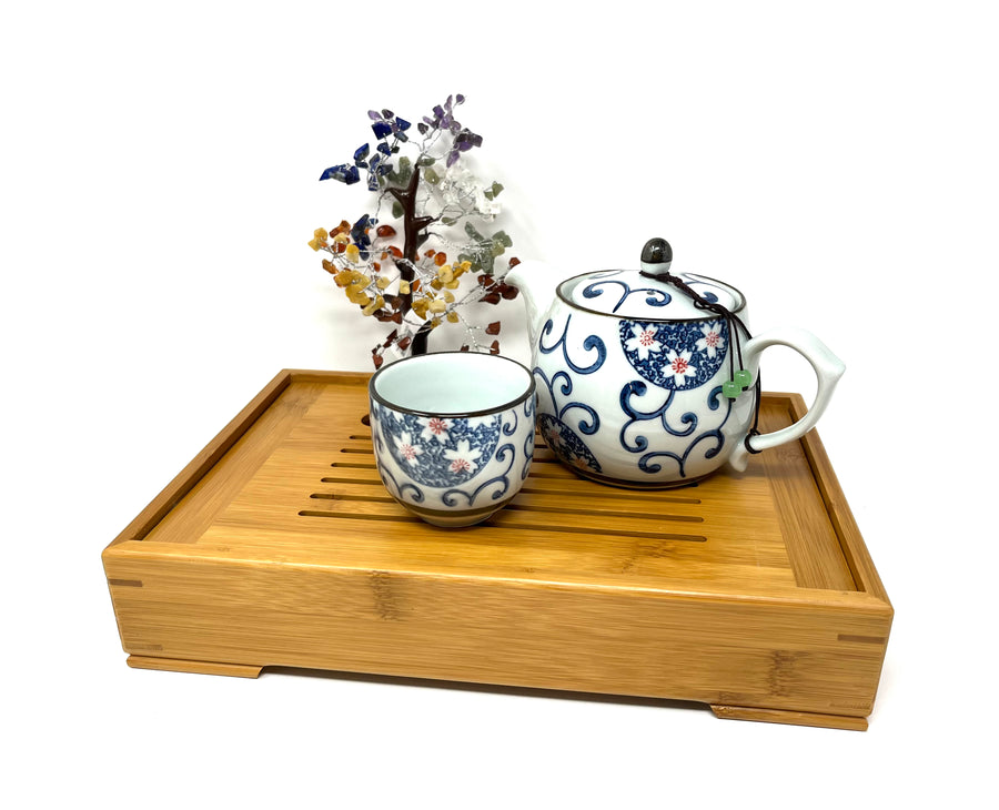 Bamboo GongFu Tea Tray with Water Storage Box