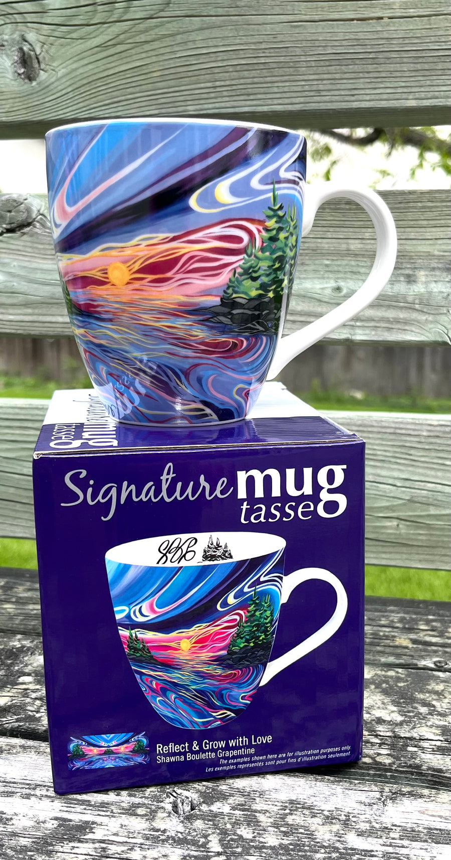 Reflect & Grow with Love Indigenous Signature Collection Mug by Shawna Boulette Grapentine