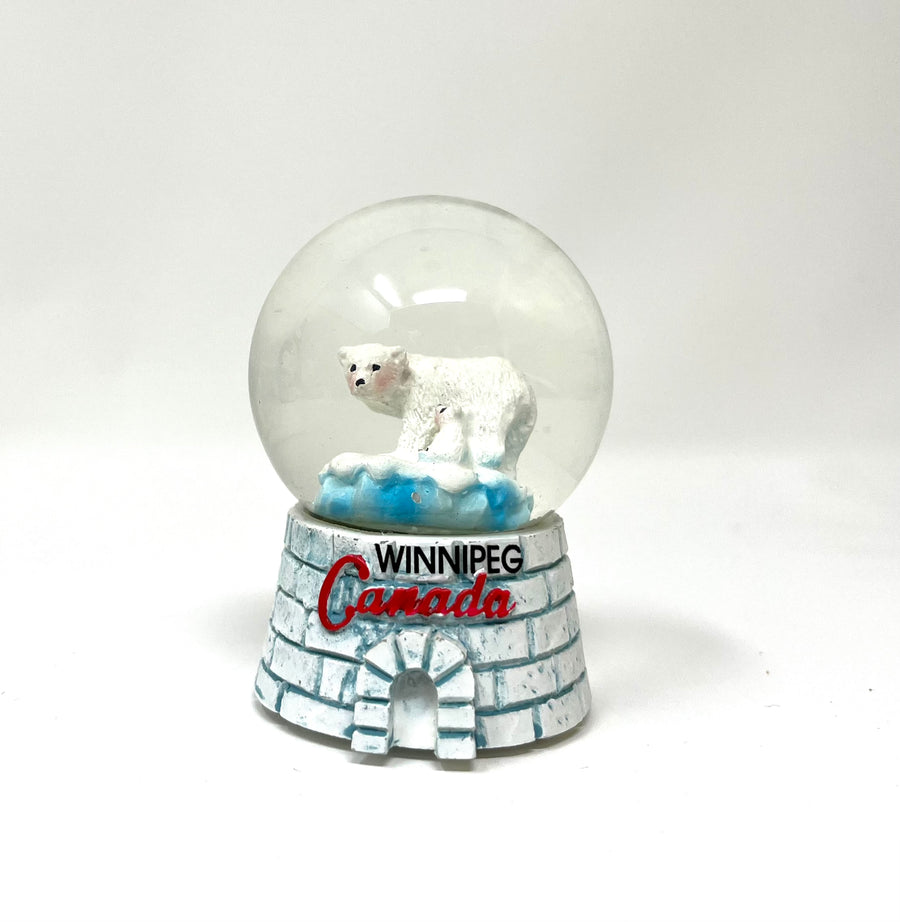 Polar Bears Igloo Snow Globe (Small)