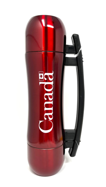 Canada logo on Red 2 Cups Thermos