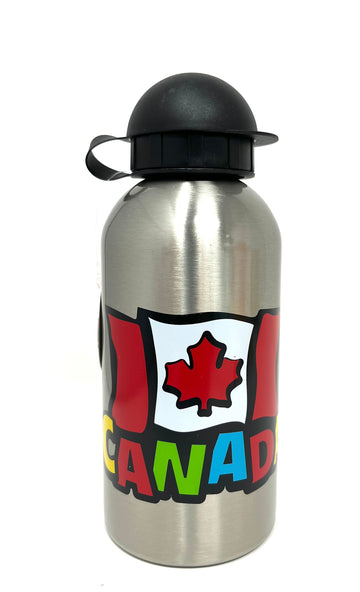 Fun Canada Flag Water Bottle