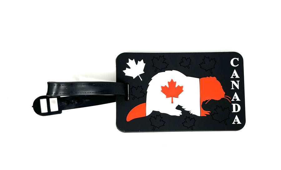 Canada Beaver Flag Luggage Tag