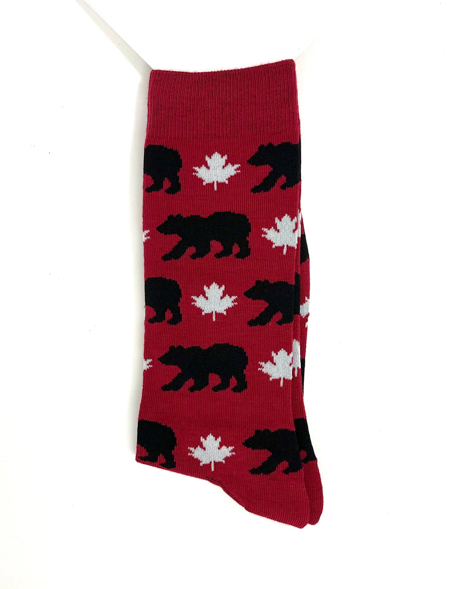 Bears Maple Leaf Adult Socks