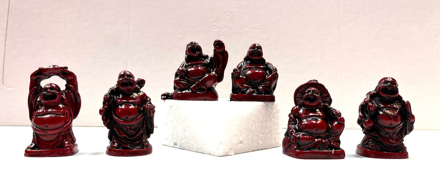 Happy Buddha (small/Red) 6 Piece Set