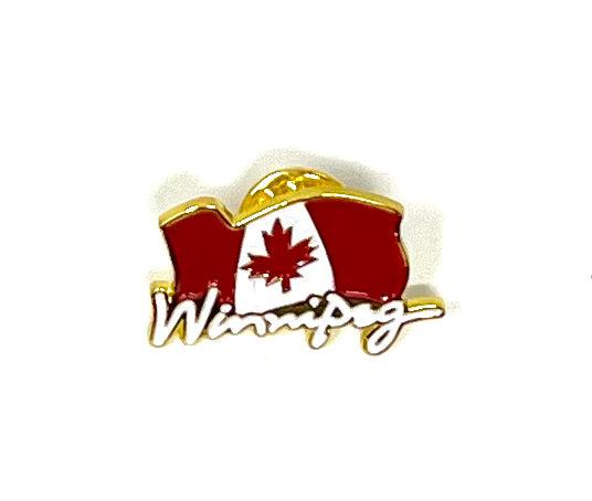 Winnipeg Canada Flag Lapel Pin
