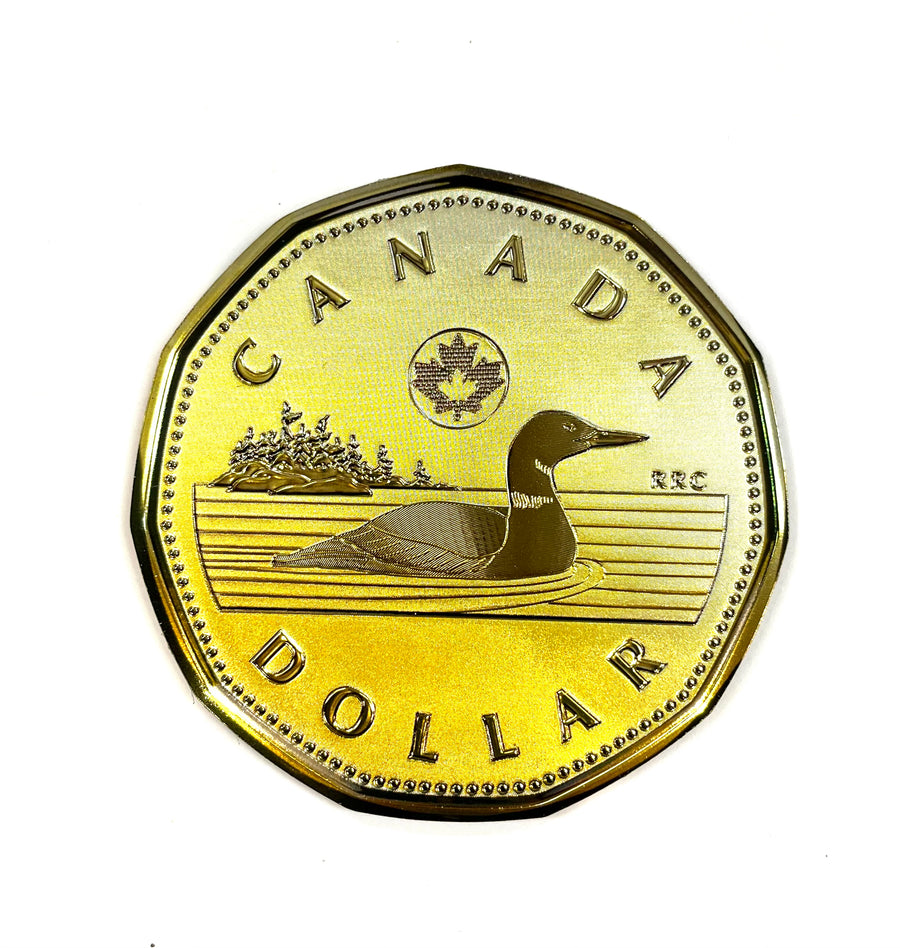 Big Canadian Loonie Toy Magnet