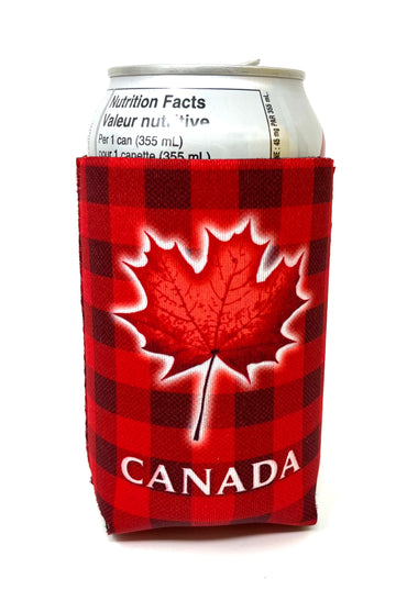 Canada Maple Leaf Can Cozy / Cooler Sleeve