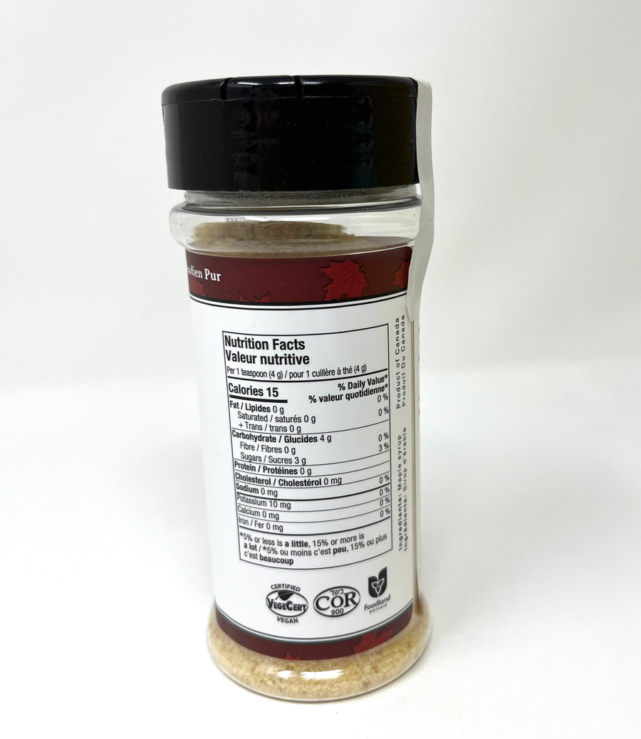 Granulated Maple Sugar in Shaker Bottle