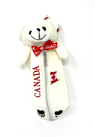 Polar Bear Plush Pen & Pencil Case