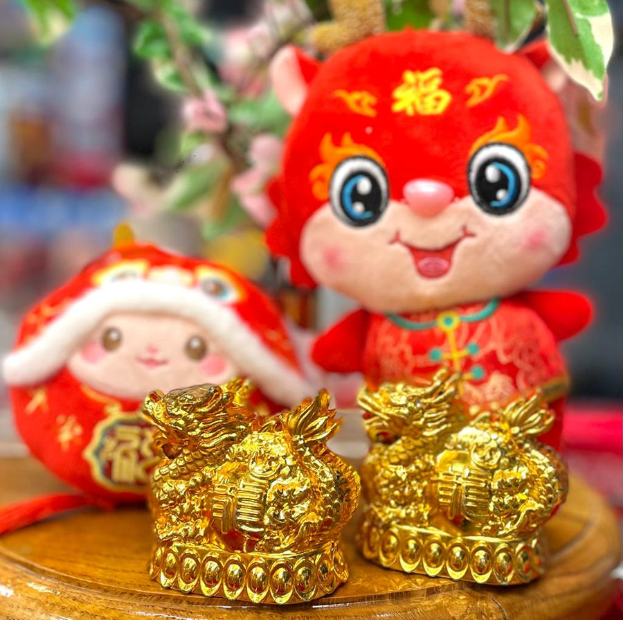 Golden Dragon Candy Box Decoration