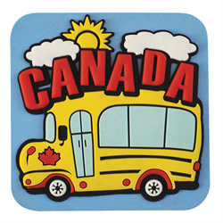 School Bus Canada Magnet