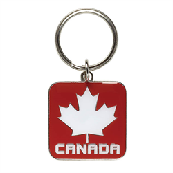 Big Maple Leaf Canada Metal Keyring