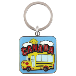 School Bus Canada Keyring