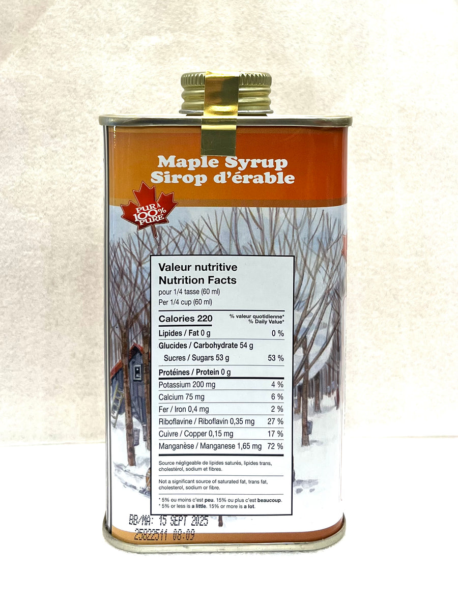 Maple Syrup in Rustic Tin