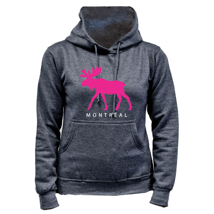 Pink Moose Charcoal Grey Hoodie