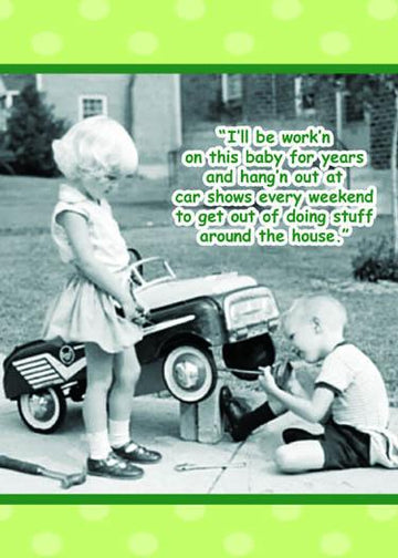 A Guy Who Has Things Figured Out - Classic Cars Fun Birthday Card