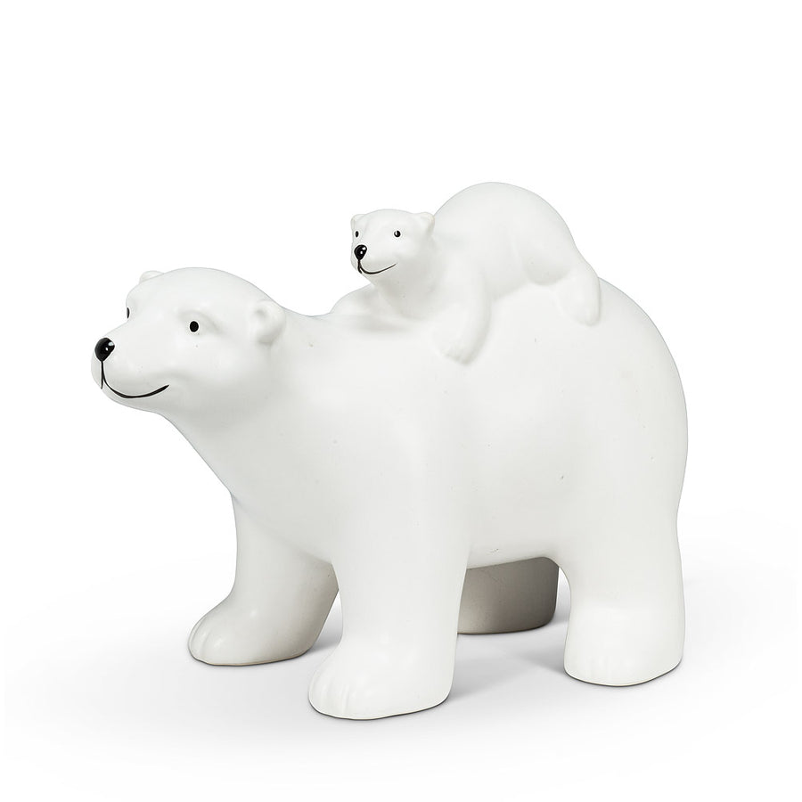 Polar Bear Family Statuette - Walking
