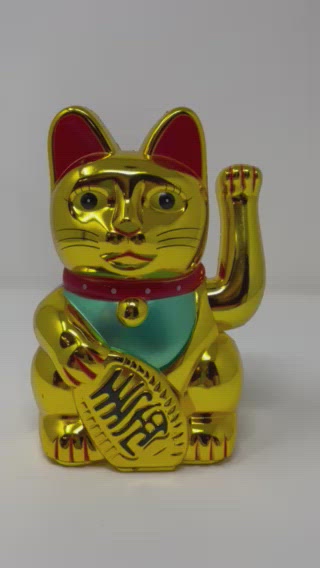 Blessings Fortune Beckoning Cat (Gold Colour)