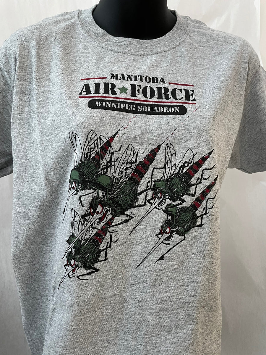Mosquito Air Force Sport Grey Adult Tee Shirt