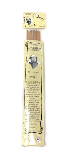 Myrrh Natural Ancestral™ Incense Sticks by Jabou™