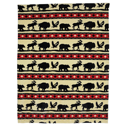 Animal Parade Fleece Blanket