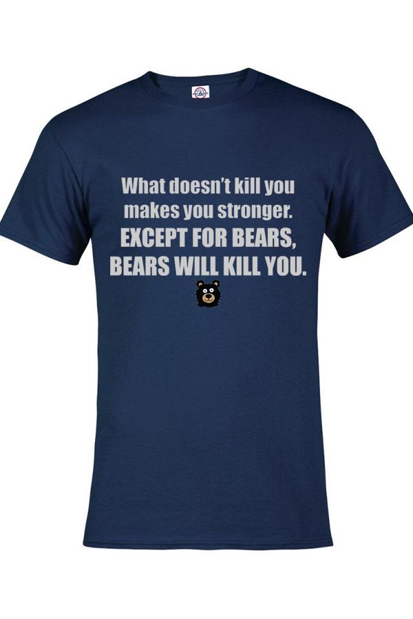 Bears Stronger Navy Tee