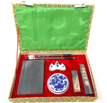 7pc Calligraphy Set in Brocade Gift Box