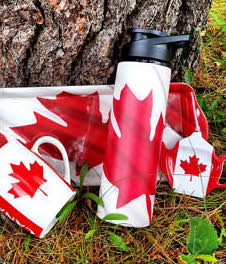 Canada Flag Teabag Caddy