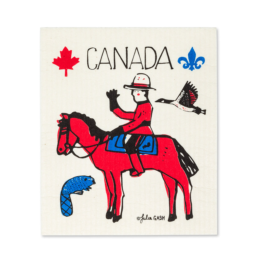 Canada Icons Dishcloths. Set of 2