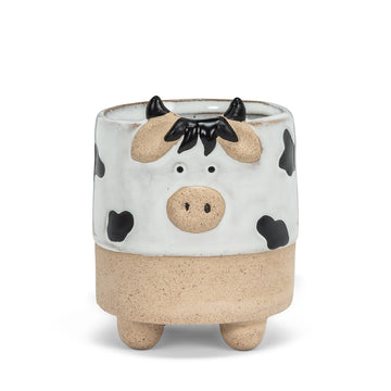 Cow Ceramic Planter, Small