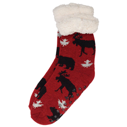Bear and Moose Cozy Socks Slipper