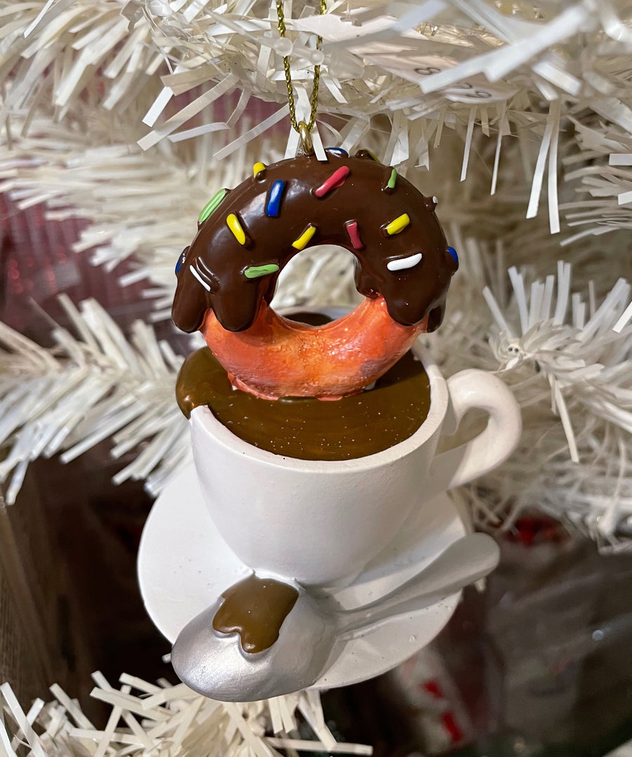 Doughnut & Coffee Ornament