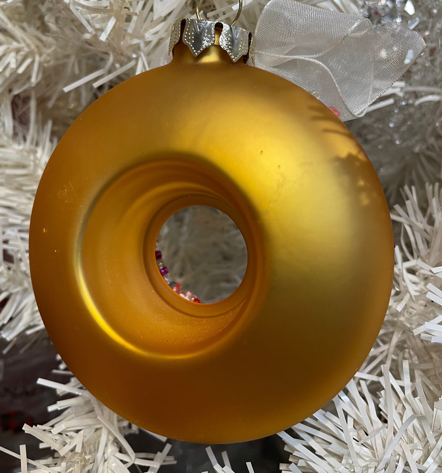 Doughnut Glass Ornament