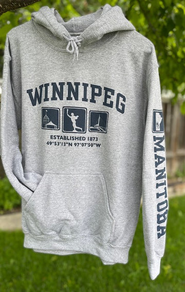 Winnipeg Grey Adult Hoodie