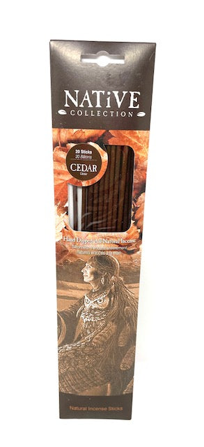 Cedar Hand-Dipped Natural Incense Sticks