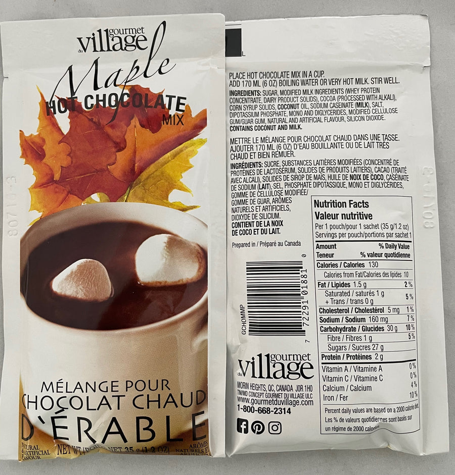 Maple Flavoured Hot Chocolate Mix