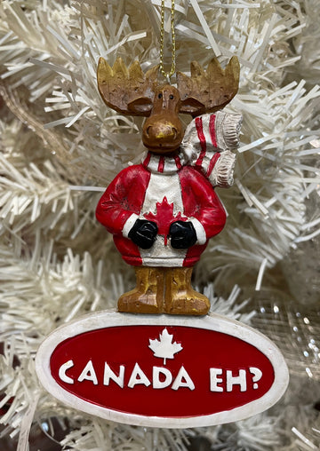 Canada Eh! Moose Hanging Ornament