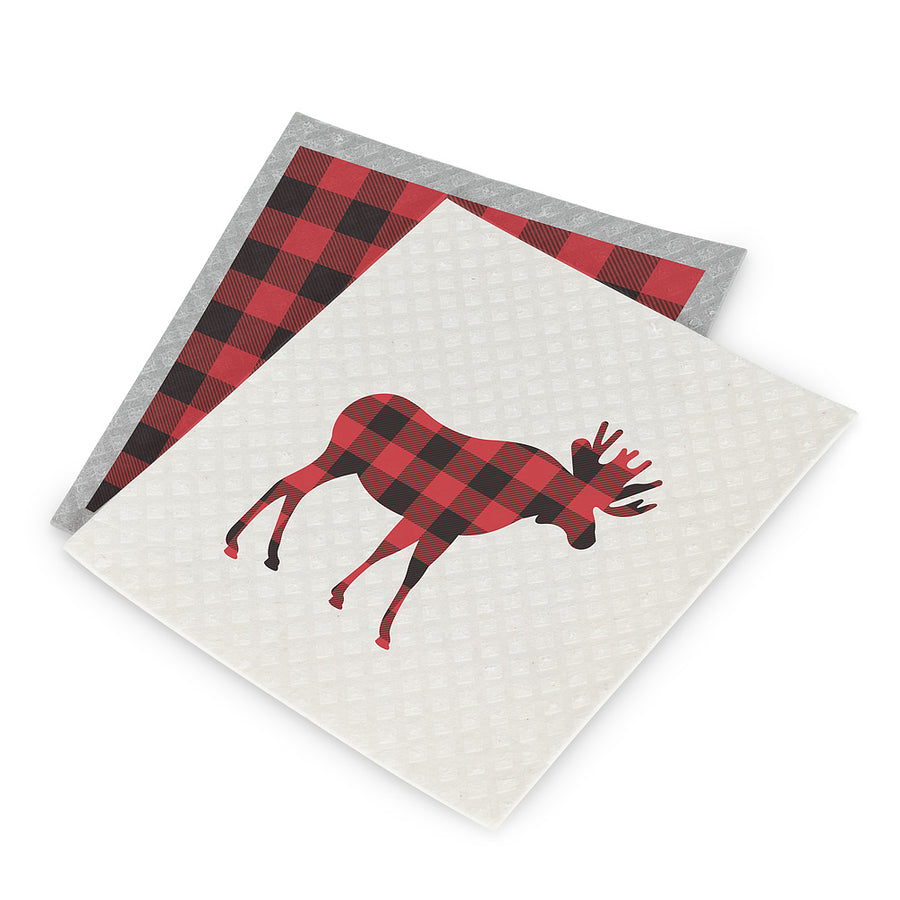 Moose & Icons Dishcloths. Set of 2