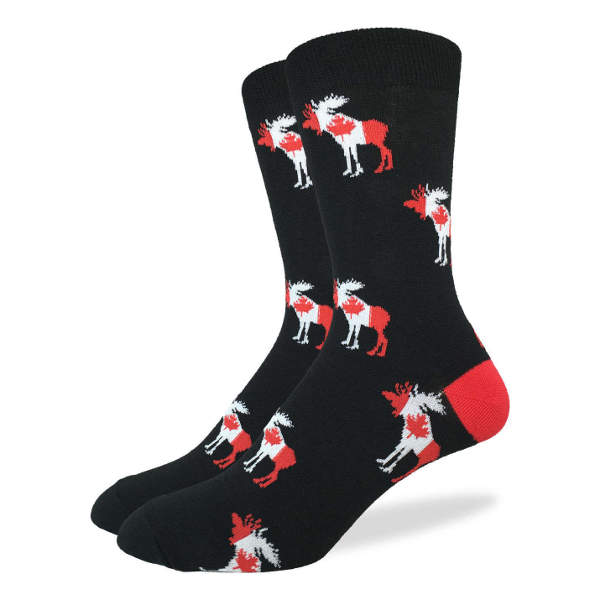Canada Moose Flag Men's Socks