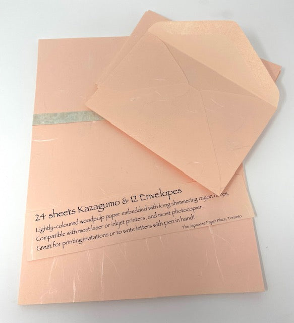 Kazagumo Japanese Paper and Envelopes Stationery Set